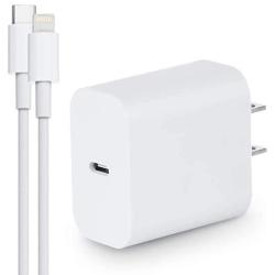 iPhone Fast Charger,18W PD Type C Wall Charger with 5ft USB C to Lightning Cable Compatible with iPhone 12/12 Mini/12 Pro/12 Pro Max/11/11 Pro/Xs Max/XR/X/8 Plus iPad Pro,iPad Air 3,iPad mini 5