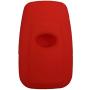 Coolbestda 2Pcs 4 Buttons Key Fob Cover Skin Remote Case Keyless Entry Jacket Shell for 2018 Toyota Camry C-HR Prius HYQ14FBC Red Blue