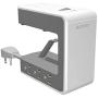 Accell Power U - Clamping Surge Protector with 6 AC outlets and 4 USB-A Charging Ports, UL Certified, White