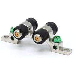 3 GHz High Frequency Ground Block - Dual Port - Weather Seal Boots for Coaxial Cable, Coax F Type approved for Antenna, Satellite Dish, Cable TV - Two Port Grounding - 1 Pack