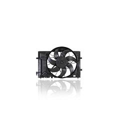 Dual Radiator and Condenser Fan Assembly - Cooling Direct for/Fit MB3000102 05-07 Mercedes-Benz C-Class 05-06 C55 03-05 CLK-Class 3.2L