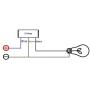 12v 16A Waterproof Motorcycle ATV 1 inch Handlebar Double Control Kill Button Switch Headlight Hazard Brake Fog Light ON Off Switches (Red) CNC Aluminium Alloy Handlebars Switches