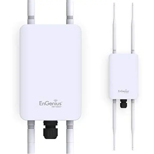 EnGenius Technologies ENH1350EXT Wi-Fi 5 AC1300 2x2 Dual-Band Outdoor Long Range Access Point Features IP67 Rated, MU-MIMO, PoE Injector Included, Beamforming, Fast Roaming (Mounting Kit Included) EnGenius Technologies ENH1350EXT Wi-Fi 5 AC1300 2x2 Dual-Band Outdoor Long Range Access Point Features IP67 Rated, MU-MIMO, PoE Injector Included, Beamforming, Fast Roaming (Mounting Kit Included)