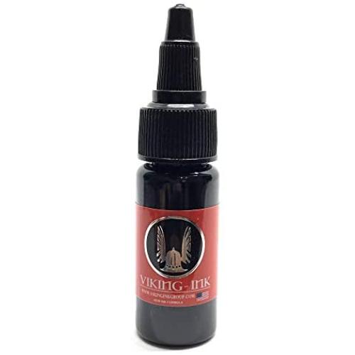 Viking Ink - Tattoo Ink - Black Tribal 0.5oz (15ml) - The Best Colors and Blacks - Vegan