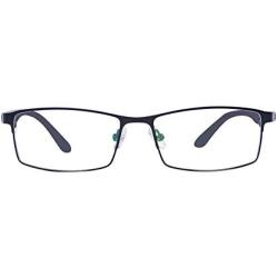 ALWAYSUV Computer Blue Light Blocking Reading Glasses TR90 Black Full Frame Professer Readers Glasses