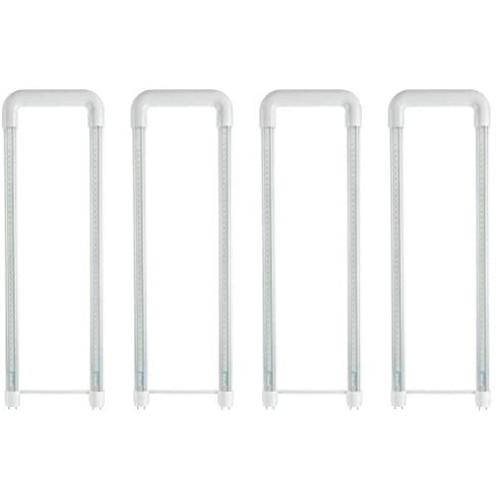 Hyperikon U Bent T8 T10 T12 LED Tube, 2x2 Foot, 40W=18W, Clear Lens, UL, Daylight White, 4 Pack