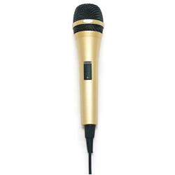 Singing Machine Vocal Dynamic Microphone, Gold (SMM290)