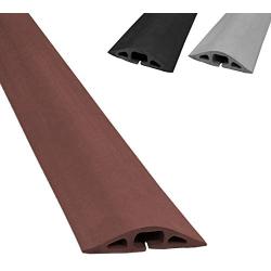 D-2 Rubber Duct Cord Cover - Length: 30'' - Color: Brown Cable Protector