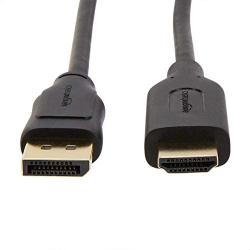 Amazon Basics Uni-Directional DisplayPort to HDMI Display Cable - 6 Feet