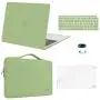 MOSISO MacBook Air 13 inch Case 2020 2019 2018 Release A2337 M1 A2179 A1932,Plastic Hard Case&Bag&Keyboard Skin&Webcam Cover&Screen Protector Compatible with MacBook Air 13 inch Retina, Avocado Green