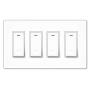 MOES WiFi Smart Light Switch,4 Gang No Screw Panel Smartlife/Tuya App Wireless Remote Control in-Wall Switch Timer for Lights,Compatible with Alexa,Google Home,No Hub Required