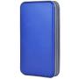 alavisxf xx CD Holder, 72 Capacity CD/DVD Case Holder Portable Wallet Storage Organizer Hard Plastic Protective Storage Holder for Car Travel(72 Capacity, Blue 72)