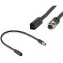 Humminbird 720074-1 AS EC QDE 700 Series Ethernet Adapter Cable Black, 30 Feet