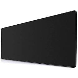YEBMoo Extra Large Gaming Mouse Pads/Extended Protective Office Desk Mouse Mat Non-Slip Professional Precision Tracking Surface (31.5'' x 11.8'') for PC Computer Laptop (80x30Black001)