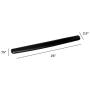 3M Gel Wrist Rest for Keyboard and Mouse, Soothing Gel Comfort with Durable, Easy to Clean Leatherette Cover, Antimicrobial Product Protection, 25'', Black (WR340LE)