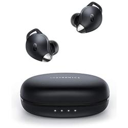 True Wireless Earbuds TaoTronics SoundLiberty 79 Smart AI Noise Reduction Technology for Clear Calls, Single/Twin Mode, 30H Playtime, USB Type C, IPX8, with Charging Case, Silver Black