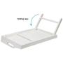 Rossie Home Media Bed Tray with Phone Holder - Fits up to 17.3 Inch Laptops and Most Tablets - Soft White - Style No. 78104