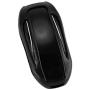 Royalfox(TM) Luxury Aluminum 3 Buttons Smart Remote Key Case Fob Cover for Tesla Model X,with Leather Key Strap (Black)