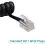 Phone Cord Landline,SHONCO 2 Pack Black Coiled Telephone Handset Cord 23 Ft Uncoiled / 3 ft Coiled Telephone Cord Line Wire Telephone Accessory