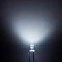 Chanzon 100 pcs 3mm White LED Diode Lights (Clear Flat Transparent DC 3V 20mA) Bright Lighting Bulb Lamps Electronics Components Indicator Light Emitting Diodes