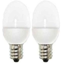 GE LED Night Light Bulb (0.5 Watt), 3 Lumen, C7 Light Bulbs with Candelabra Light Bulb Base, 2-Pack LED Small Light Bulbs