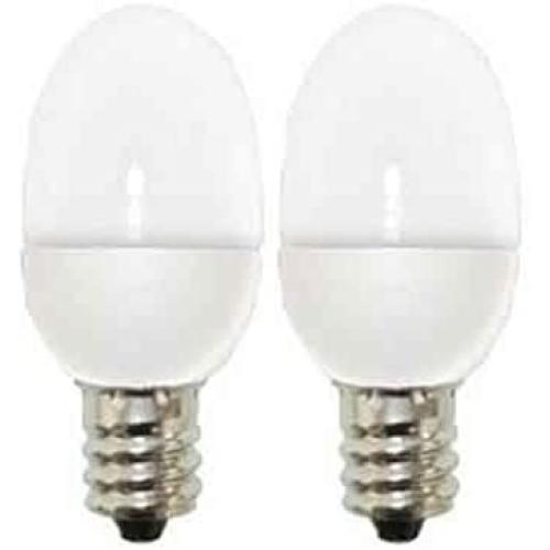 GE LED Night Light Bulb (0.5 Watt), 3 Lumen, C7 Light Bulbs with Candelabra Light Bulb Base, 2-Pack LED Small Light Bulbs