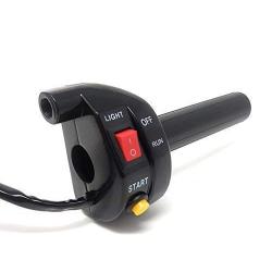 Motorcycle Quick Action Throttle with Kill Switch & Starter Button for 7/8'' Bars