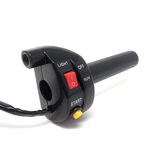 Motorcycle Quick Action Throttle with Kill Switch & Starter Button for 7/8'' Bars