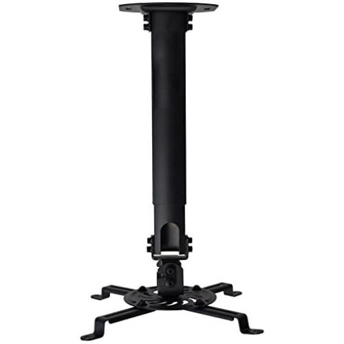 VIVO Universal Extending Ceiling Projector Mount, Height Adjustable Projection, Black, MOUNT-VP02B