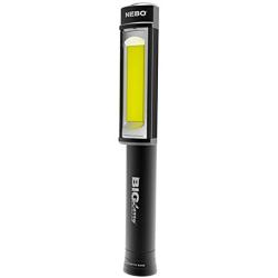 Nebo Big Larry black 400 Lumens C-O-B LED Work Light Flashlight (3 AA Batteries Included),