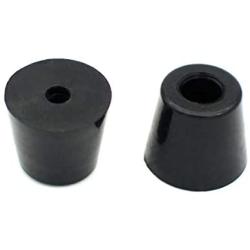 GVFM 18 Round Rubber Feet with 304 Stainless Steel Screws and Stainless Steel Washer (D19 x 16 x H15 mm), Soft But Not Slip, BPA Free, Perfect Grips for Furniture, Electronics & Appliances!