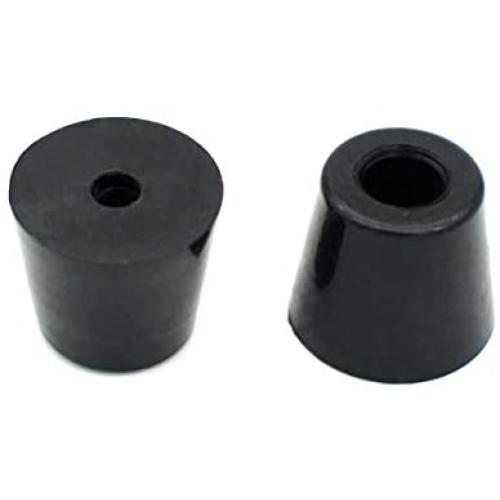 GVFM 18 Round Rubber Feet with 304 Stainless Steel Screws and Stainless Steel Washer (D19 x 16 x H15 mm), Soft But Not Slip, BPA Free, Perfect Grips for Furniture, Electronics & Appliances!