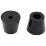 GVFM 18 Round Rubber Feet with 304 Stainless Steel Screws and Stainless Steel Washer (D19 x 16 x H15 mm), Soft But Not Slip, BPA Free, Perfect Grips for Furniture, Electronics & Appliances!