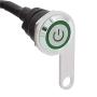 Green LED Motorcycle Switch Horn ON-Off Headlight Fog Light Handlebar Adjustable Mount Waterproof Switches Button DC12V momentary Actions Cycling Retail