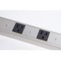 Inland Products 8 Outlet Aluminum Power Strip Silver (03197)