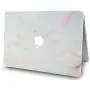 LuvCase 2in1 Laptop Case Compatible with MacBook Pro 13'' (2016-2021) with Touch Bar A2338 M1/A2251/A2289/A2159/A1989/A1706/A1708 Rubberized Plastic Hard Shell Cover with Screen Protector (Pink Marble)