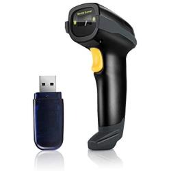 Eyoyo 1D Bluetooth Barcode Scanner Wireless,USB Wired/Bluetooth/ 2.4G Wireless Connection Hand Scanners with Time & Date Prefix Suffix USB Bar Code Reader for Inventory Management