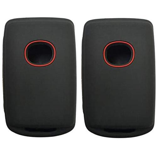 2Pcs Coolbestda Rubber Key Case Fob Cover Glove Skin Jacket Keyless Entry Protector For 2020 2019 Mazda 3 WAZSKE11D01