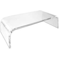 AMT Acrylic Monitor Stand Clear Monitor Stand Clear Monitor Riser Laptop/PC/Multimedia Monitor Stand for Home Office (Small)