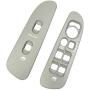 Window Switch Bezel Fits for Dodge Ram 1500 2500 3500 2002-2010, Driver Passenger Side Master Panel Door Taupe OEM Replacement 5HZ71XDVAD 5HZ71XDVAE 68171680AA 56049805AB 641-00653L