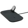 mophie 3 in 1 Wireless Charge Pad - Qi Wireless 7.5W Charging Pad for Apple iPhone, Airpods, and Apple Watch - Black