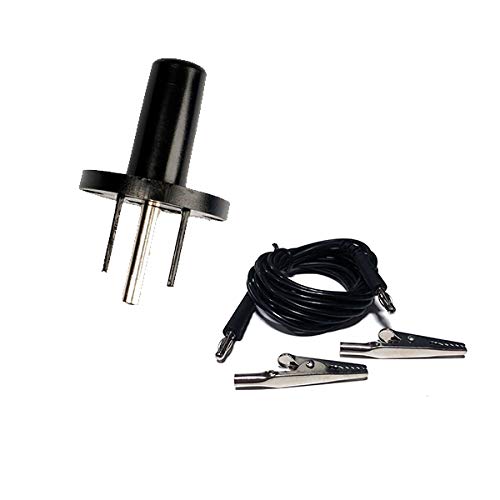 Static Care ESD Grounding Cable with Alligator Clip 8 Long with Banana Jack Outlet Plug Adapter Ground Garments and Mats with Alligator Clip