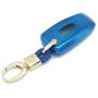Royalfox(TM) 3 4 5 Buttons TPU Smart keyless Entry Remote Key Fob case Cover Keychain for 2017 2018 2019 2020 Ford Mustang Explorer Edge Fusion Mondeo F150 F250 F350 F450 F550 (Blue)