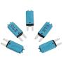 GLOSO E73 Mini ATM 15 Amp Circuit Breakers Manaul Reset (T3) - 5 Pack (15A)