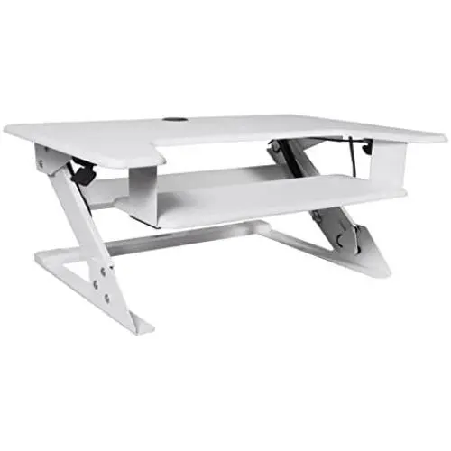 Kantek Sit to Stand Desktop Riser, White (STS900W)