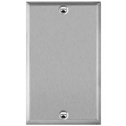ENERLITES Blank Device Metal Wall Plate, Corrosion Resistant, Size 1-Gang 4.50'' x 2.76'', UL Listed, 7701, 430 Stainless Steel, Silver