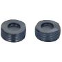 Fielect Carbon Brush Holder Caps 12mm O.D. 5mm Thickness Motor Brush Cover Plastic Fitting Thread Black 10Pcs
