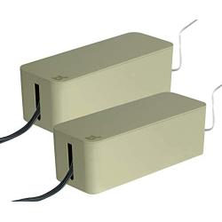 Bluelounge CableBox Cable and Cord Management System - (Light Sage) - Pack of 2