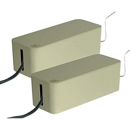 Bluelounge CableBox Cable and Cord Management System - (Light Sage) - Pack of 2