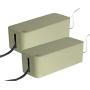 Bluelounge CableBox Cable and Cord Management System - (Light Sage) - Pack of 2